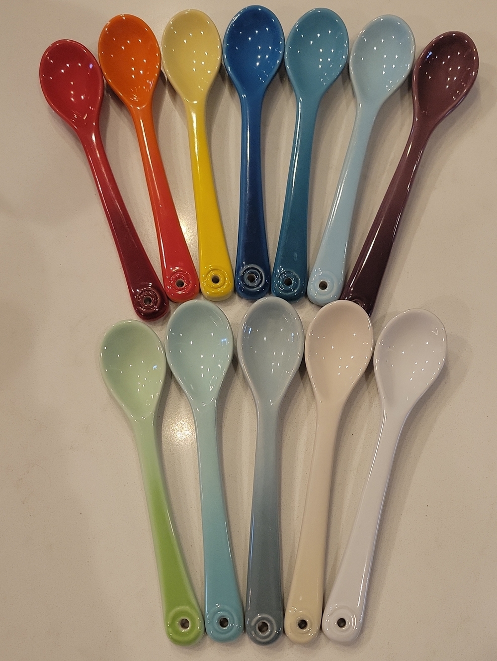 Le Creuset Rare Collection Of Cafe Spoons